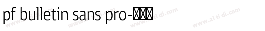 pf bulletin sans pro字体转换